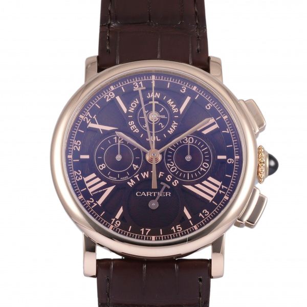 cartier rotonde カルティエ ロトンド ロトンド ドゥ カルティエ パーペチュアル カレンダー クロノグラフ ウォッチ w1556225