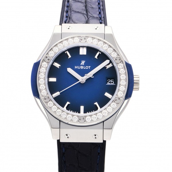 hublot classicfusion ウブロ クラシックフュージョン チタニウム ディープブルー ダイヤモンド 日本限定 581.nx.6670.lr.1104.jpn19