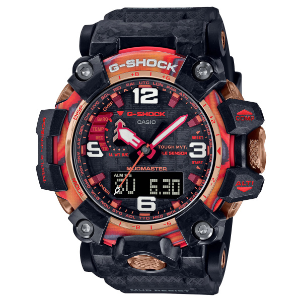 casio gshock カシオ Gショック 40th Anniversary Flare Red MASTER OF G - LAND MUDMASTER gwg-2040fr-1ajr