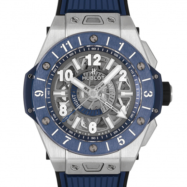 hublot bigbang ウブロ ビッグバン ウニコ GMT チタニウム ブルーセラミック 471.nl.7112.rx