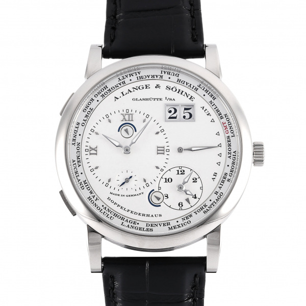 ランゲ＆ゾーネ A.LANGE & SOHNE ランゲ1 タイムゾーン LSLS1163AM 116.039 シルバー文字盤 中古 腕時計 メンズ
