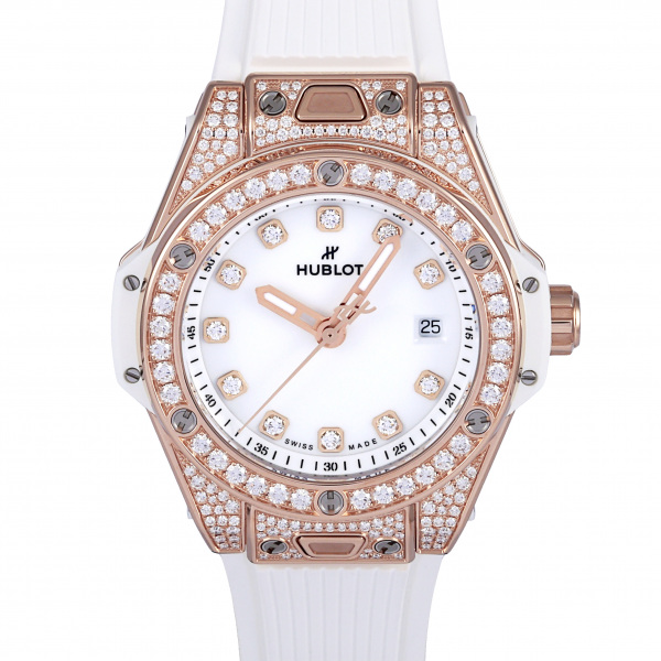 hublot bigbang ウブロ ビッグバン ワンクリック キングゴールド ホワイト パヴェ 485.oe.2210.rw.1604