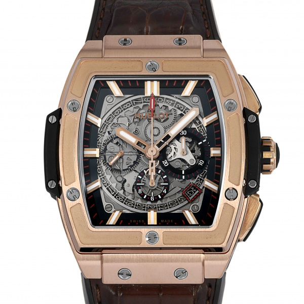 ウブロ HUBLOT スピリット・オブ・ビッグバン キングゴールド 601.OX.0183.LR グレー文字盤 中古 腕時計 メンズ