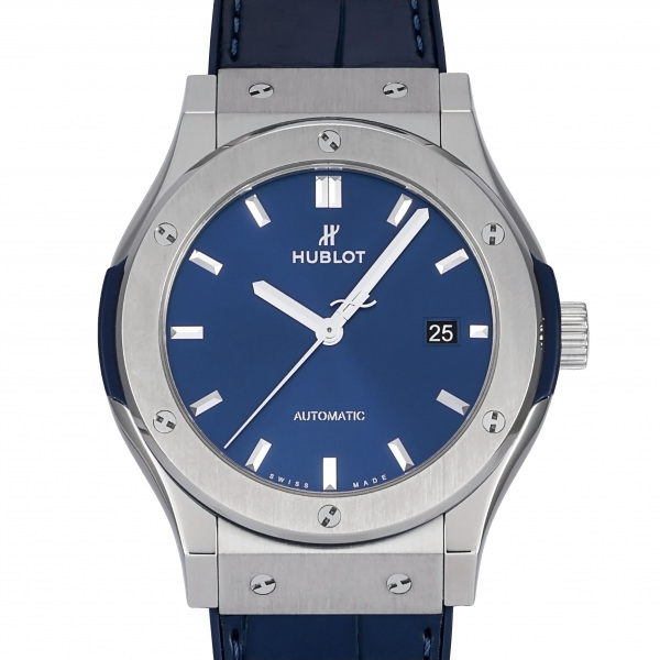 hublot classicfusion ウブロ クラシックフュージョン チタニウム ブルー 542.nx.7170.lr