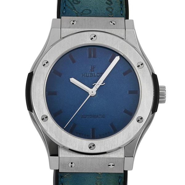 hublot classicfusion ウブロ クラシックフュージョン ベルルッティ スクリットオーシャンブルー 世界限定500本 511.nx.050b.vr.ber16