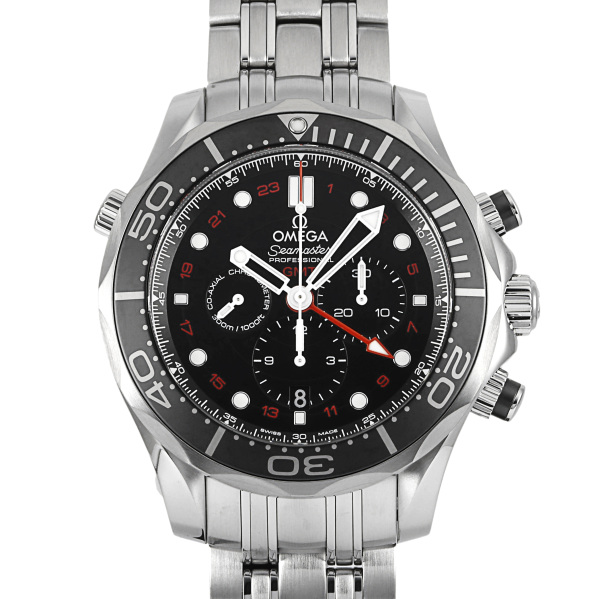 omega seamaster オメガ シーマスター ダイバー 300M コーアクシャル クロノメーター GMT クロノグラフ 44MM 212.30.44.52.01.001