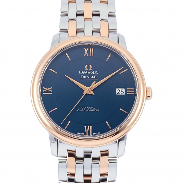 オメガ OMEGA デ・ヴィル プレステージ コーアクシャル クロノメーター 36.8MM 424.20.37.20.03.002 ブルー文字盤 新品 腕時計 メンズ