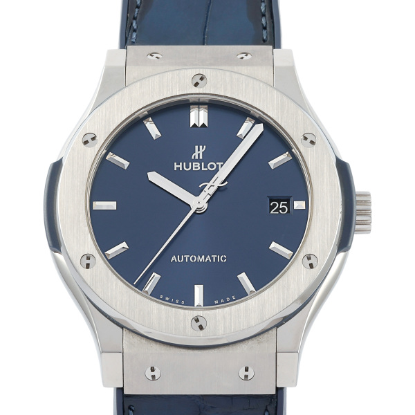 hublot classicfusion ウブロ クラシックフュージョン チタニウム ブルー 511.nx.7170.lr