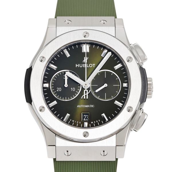 hublot classicfusion ウブロ クラシックフュージョン クロノグラフ チタニウム グリーン 541.nx.8970.rx