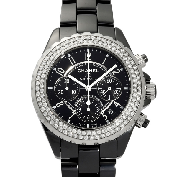 chanel j12 シャネル J12 クロノグラフ ベゼルダイヤ h1009