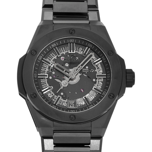 ウブロ HUBLOT ビッグバン インテグレーテッド タイムオンリー オールブラック 世界限定250本 456.CX.0140.CX ブラック文字盤 中古 腕時計 メンズ