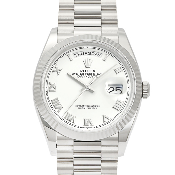 ロレックス デイデイト 128239.WHRMPRホワイトローマ