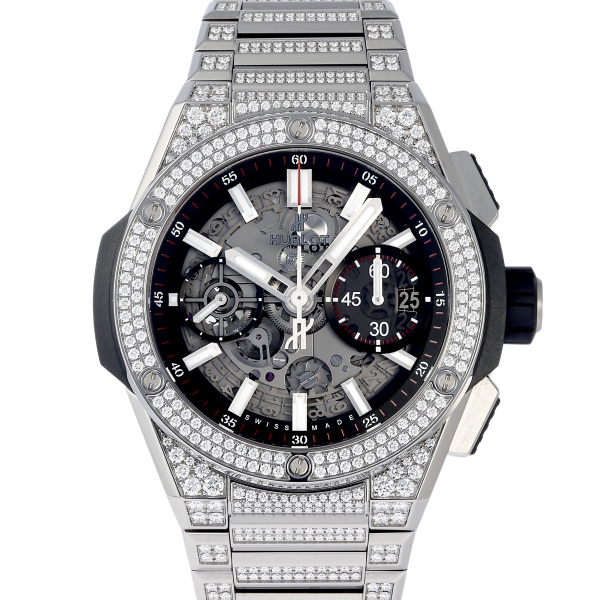 hublot bigbang ウブロ ビッグバン インテグレーテッド チタニウム パヴェ 15周年記念モデル 451.nx.1170.nx.3704