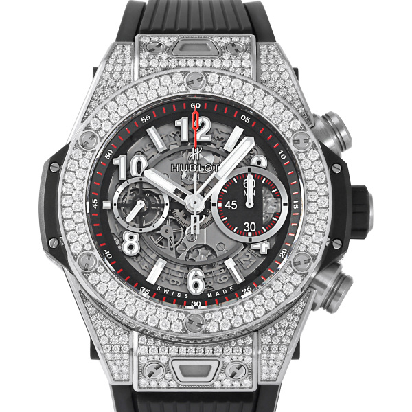 hublot bigbang ウブロ ビッグバン ウニコ チタニウム パヴェ 411.nx.1170.rx.1704