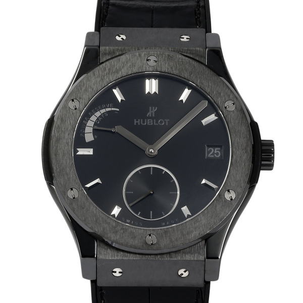 hublot classicfusion ウブロ クラシックフュージョン パワーリザーブ8デイズ オールブラック 世界限定500本 516.cm.1440.lr