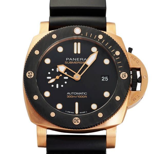 panerai submersible パネライ サブマーシブル クアランタクアトロ ゴールドテック オロカーボ pam01070