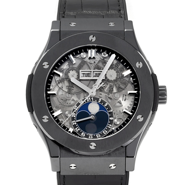 hublot classicfusion ウブロ クラシックフュージョン アエロフュージョン ムーンフェイズ ブラックマジック 517.cx.0170.lr