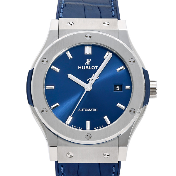 hublot classicfusion ウブロ クラシックフュージョン チタニウム ブルー 542.nx.7170.lr