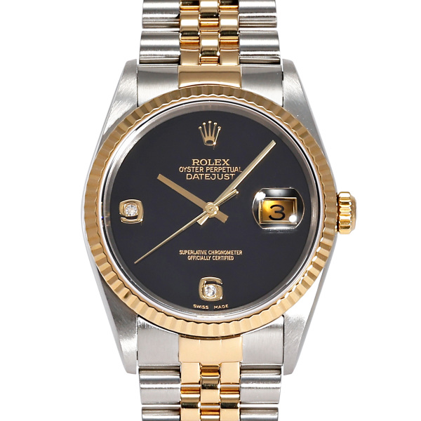 rolex datejust ロレックス デイトジャスト 36 16233 2BR オニキス 16233