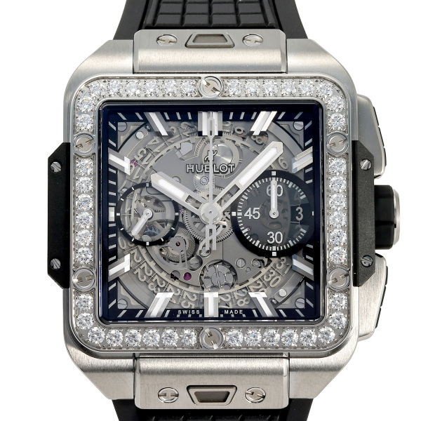 hublot squarebangunico ウブロ スクエア・バンウニコ チタニウム ダイヤモンド 821.nx.0170.rx.1204