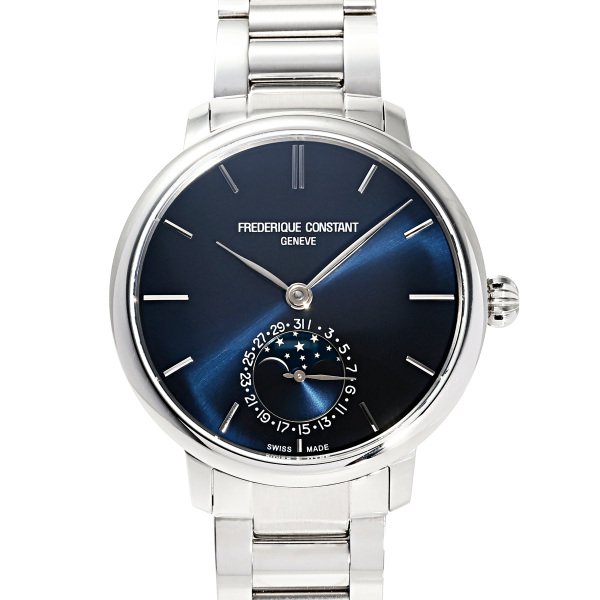 Frédérique Constant slimline Frederique Constant Slim Line Manufacture Moon phase fc-703n3s6b