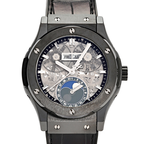 hublot classicfusion ウブロ クラシックフュージョン アエロ フュージョン ムーンフェイズ ブラックマジック 547.cx.0170.lr