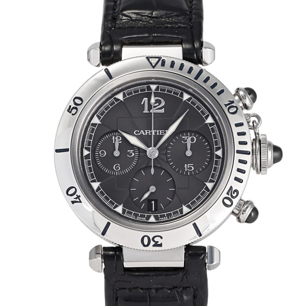 cartier pasha カルティエ パシャ 38mm N950 クロノグラフ w3105155