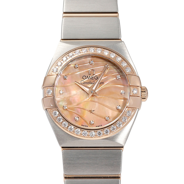 omega constellation オメガ コンステレーション プリュム 24MM ベゼルダイヤ 123.25.24.60.57.002