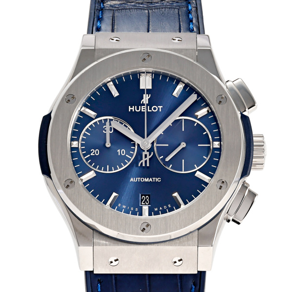 hublot classicfusion ウブロ クラシックフュージョン クロノグラフ チタニウム ブルー 521.nx.7170.lr