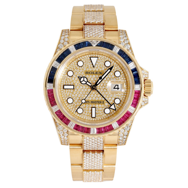 rolex gmtmaster2 ロレックス GMTマスターII パヴェダイヤ 116758saru