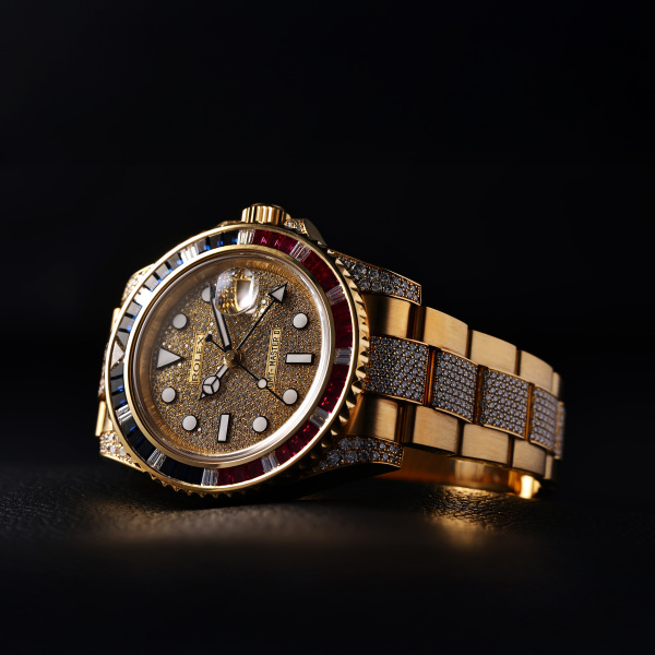 rolex gmtmaster2 Rolex GMT Master II Pave Diamond 116758saru