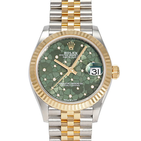 rolex datejust ロレックス デイトジャスト 31 オリーブグリーン ダイヤモンド入りフローラルモチーフ 278273