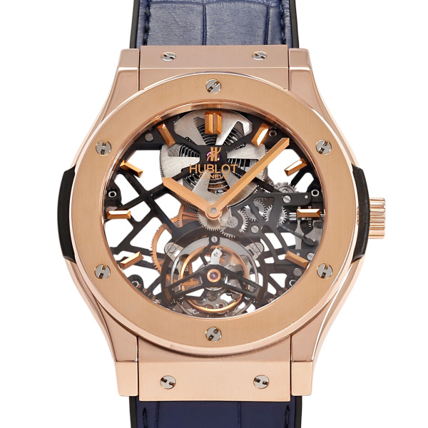 hublot classicfusion HUBLOT Classic fusion Classico skeleton tourbillon 99 limited editions in the world 505.ox.0180.lr