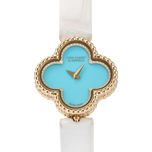 【新品】ヴァンクリーフ&アーペル スウィートアルハンブラ RG 時計 新品)Van Cleef & Arpels ヴァン クリーフ&アーペル