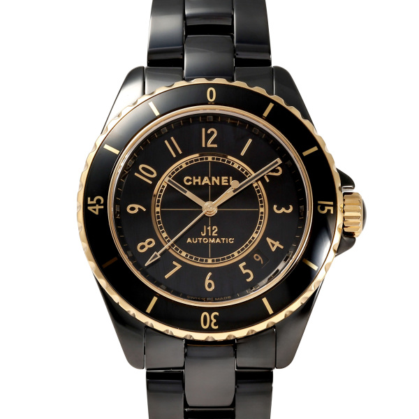 シャネル 時計 Chanel J12 Black Ceramic Diamond Dial & Bezel Box &Booklets