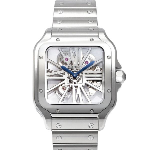 cartier santos カルティエ サントス ドゥ カルティエ スケルトン whsa0007