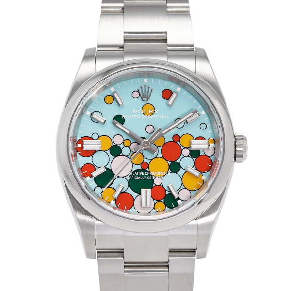 rolex oysterperpetual ロレックス オイスターパーペチュアル 36 ターコイズブルー セレブレーションモチーフ 126000