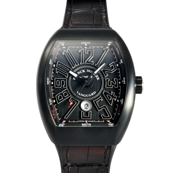 フランク・ミュラー FRANCK MULLER ヴァンガード V45SCDTTTNRBRTTTTNRN ブラック文字盤 中古 腕時計 メンズ