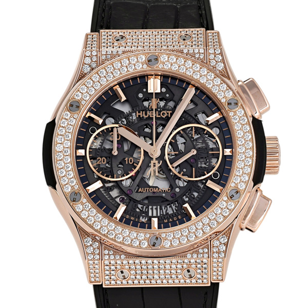 hublot classicfusion HUBLOT Classic fusion Aero Fusion King Gold Pave 525.ox.0180.lr.1704