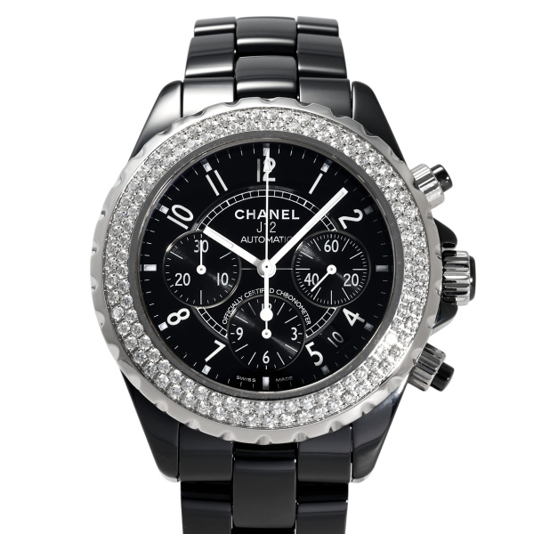 chanel j12 シャネル J12 クロノグラフ ベゼルダイヤ h1009