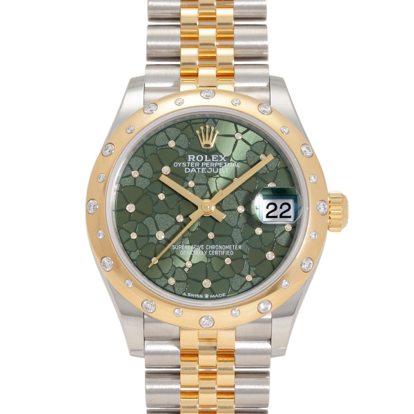 rolex Datejust Rolex Datejust 31 Olive green Floral motif with diamonds 278343rbr