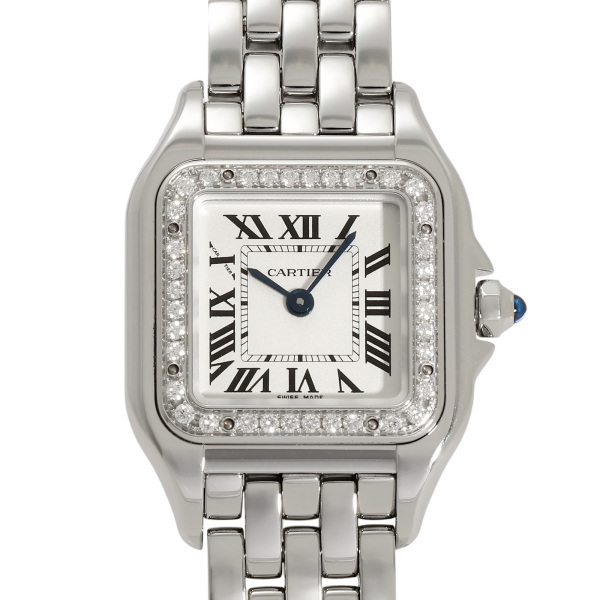 カルティエ Cartier パンテール ドゥ SM W4PN0007 シルバー文字盤 中古 腕時計 レディース