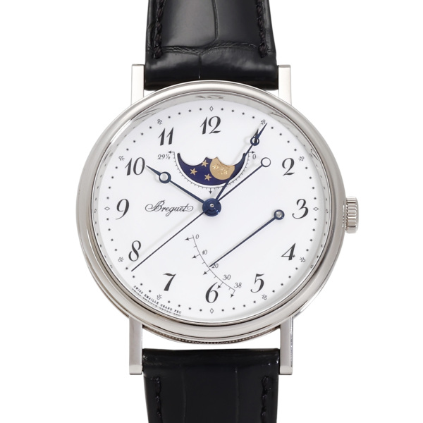 【美品/希少レア】純正 正規品 Breguet プレゲ 腕時計 駒 3コマ 中古] ブレゲ クラシック ムーンフェイズ 7787BB299V6 W227478