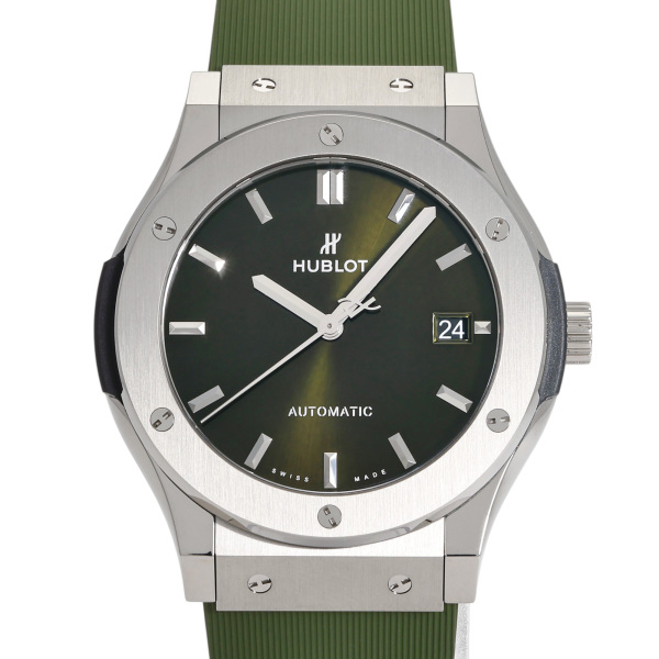 hublot classicfusion ウブロ クラシックフュージョン チタニウム グリーン 511.nx.8970.rx