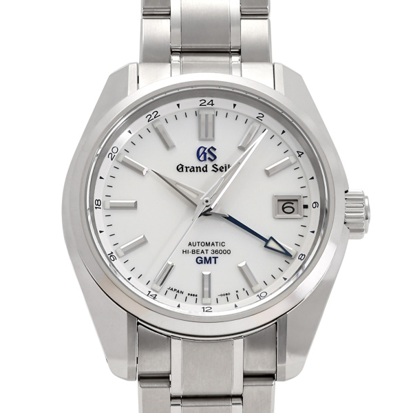 グランドセイコー Grand Seiko ヘリテージ コレクション メカニカルハイビートGMT 44GS 55周年記念限定モデル 世界限定1200本限定 SBGJ255 ホワイト文字盤 美品 腕時計 メンズ