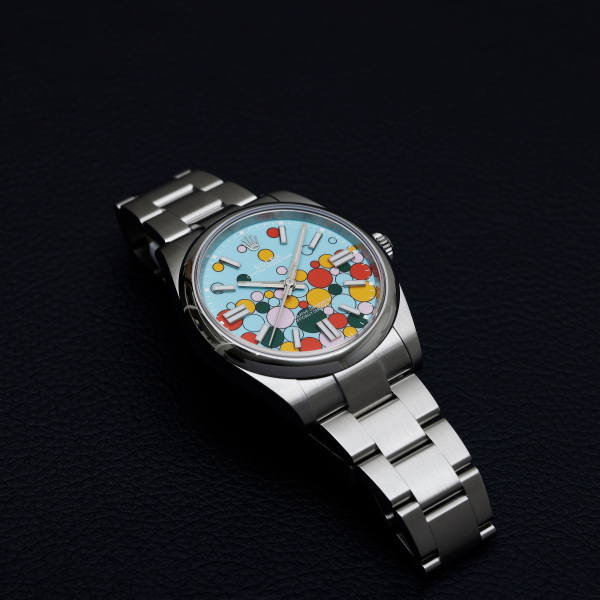 rolex oysterperpetual ロレックス オイスターパーペチュアル 41 ターコイズブルー セレブレーションモチーフ 124300