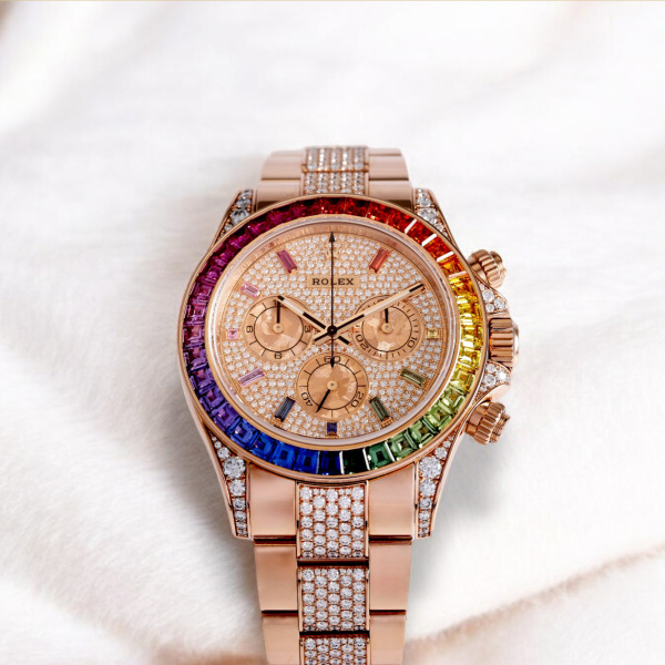 rolex daytona ロレックス コスモグラフ デイトナ レインボー 全面ダイヤ 116595rbow