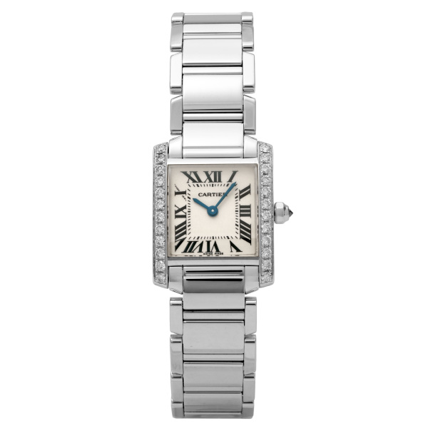 cartier tank Cartier tank Française SM Bezel diamond we1002s3