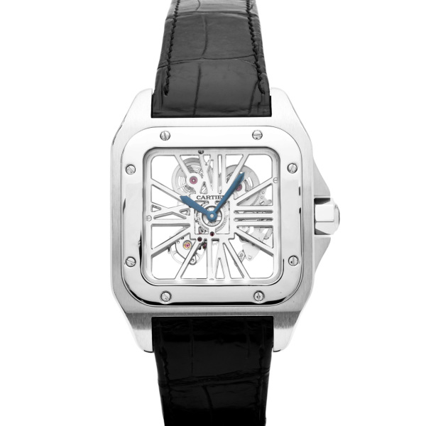 cartier santos カルティエ サントス 100 XL スケルトン 100周年記念モデル w2020018