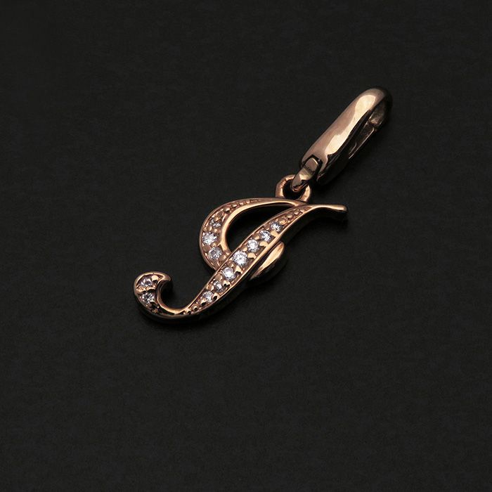 新品] ユキザキ アルファプティ イニシャルチャーム【I】【正規品